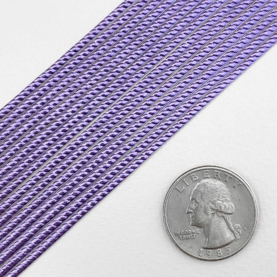 Super Petite Light Purple Rope Twist Dresden Trim ~ 1/16" wide