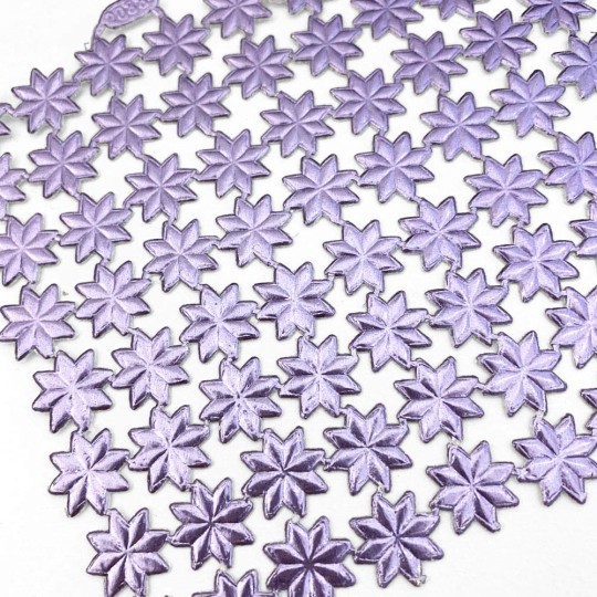 Medium Light Purple Dresden Foil Stars ~ 72