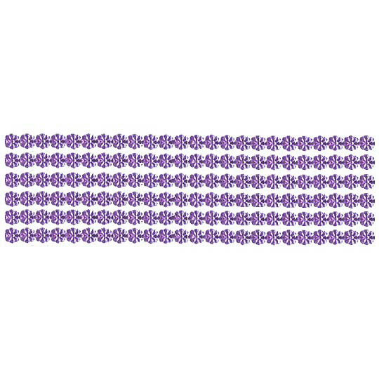 Light Purple Dresden Petite Flower Trim ~ 1/8" wide