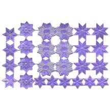 Light Purple Dresden Foil Stars & Halos ~ 26 Assorted