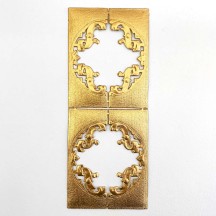 Antique Gold Dresden Foil Fancy Frames ~ 2