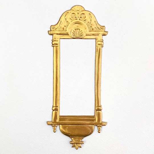 Fancy Antique Gold Dresden Foil Frame ~ 1