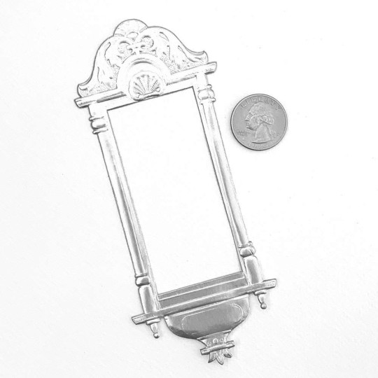 Fancy Silver Dresden Foil Frame ~ 1