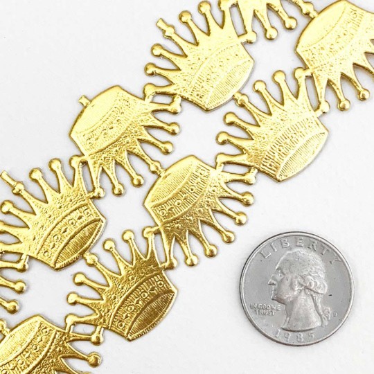 Gold Dresden Foil Crowns ~ 10