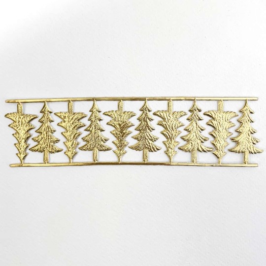 Gold Dresden Foil Trees ~ 10