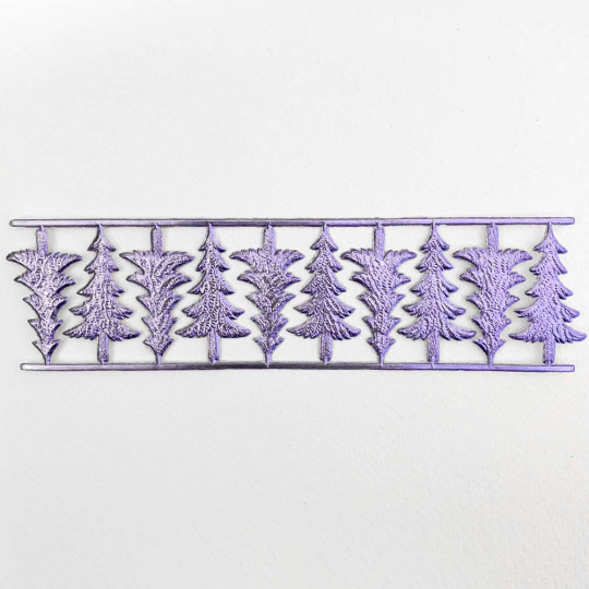Light Purple Dresden Foil Trees ~ 10