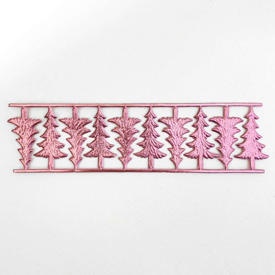 Pink Dresden Foil Trees ~ 10