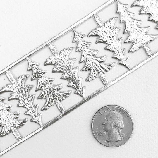 Silver Dresden Foil Trees ~ 10