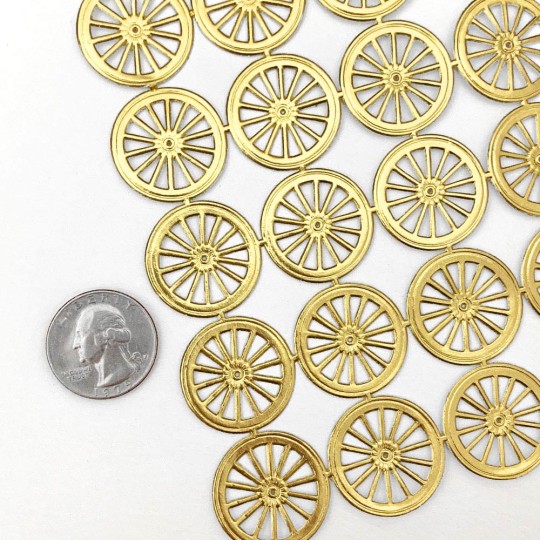 Gold Dresden Foil Wheels or Halos ~ 20
