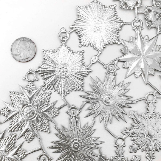 Silver Dresden Foil Medallions or Orders ~ 15 Assorted