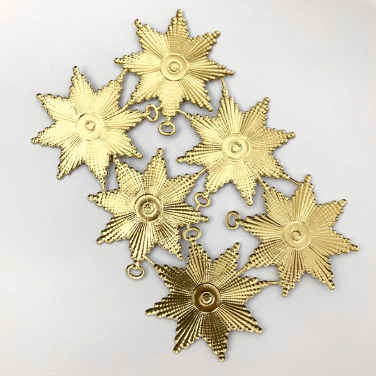 Large Gold Dresden Foil Medallions or Orders ~ 6