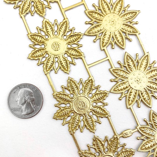 Gold Dresden Foil Filligree Snowflakes or Halos ~ 8 Asst.