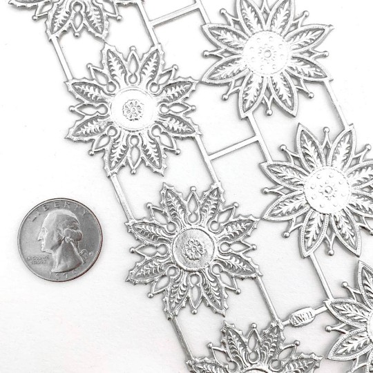 Silver Dresden Foil Filigree Snowflakes or Halos ~ 8 Asst.