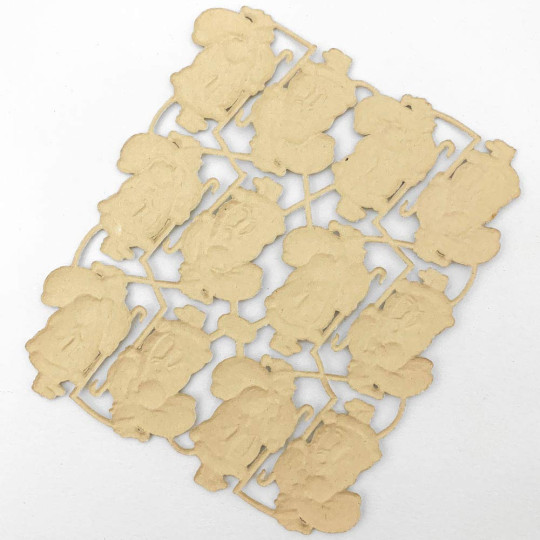 Silver Dresden Foil Santas ~ 12