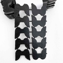 Small Black Dresden Angel Wings ~ 10