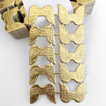 Small Golden Dresden Angel Wings ~ 10