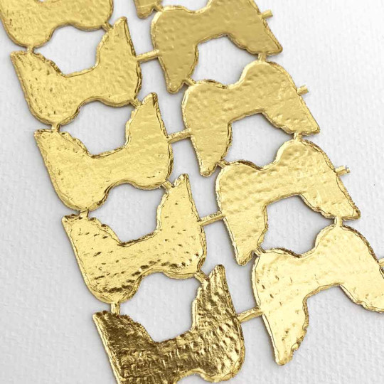 Small Golden Dresden Angel Wings ~ 10