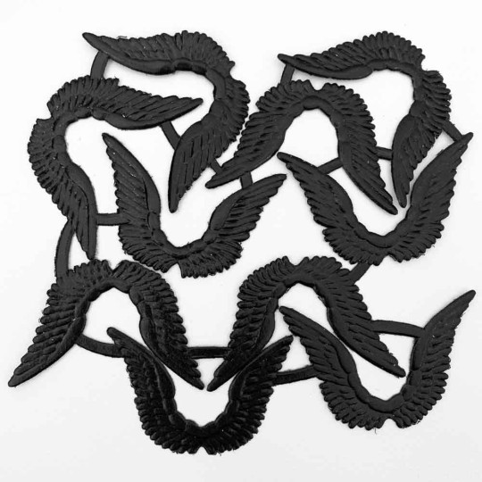 Celestial Black Dresden Angel Wings ~ 10