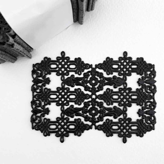 Black Dresden Paper Celtic Flourishes and Corners ~ 12