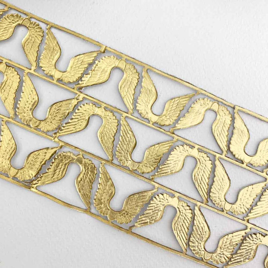 Gold Dresden Foil Wings ~ 24