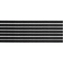 Super Petite Black Ribbed Dresden Trim ~ 1/8" wide