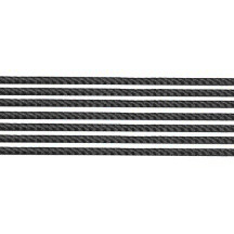 Super Petite Black Rope Twist Dresden Trim ~ 1/16" wide