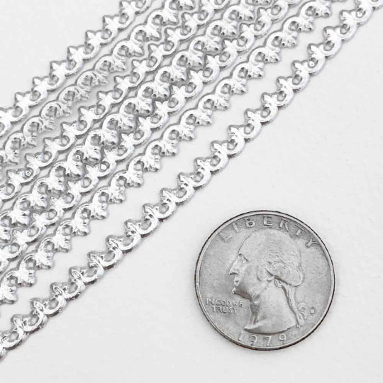 Silver Dresden Fleur-de-lis Trim ~ 3/16" wide