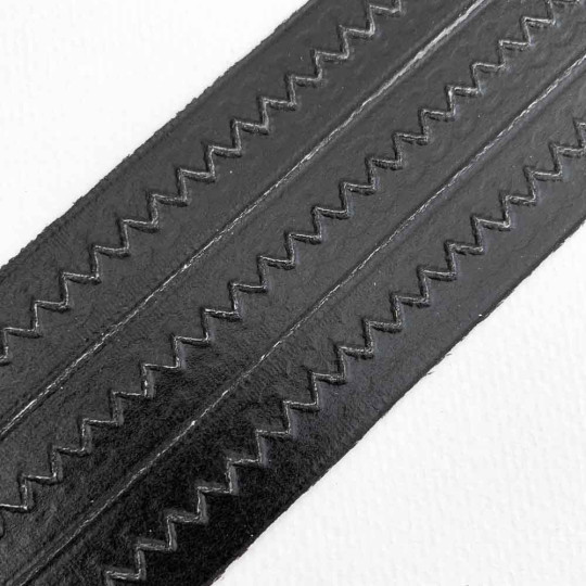 Black Extra Fancy Dresden Baroque Trim ~ 3/8" wide ~ 6 strips