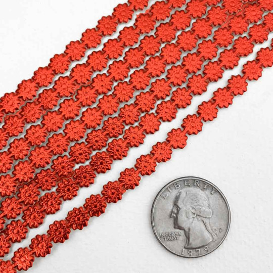 Red Dresden Flower Trim ~ 1/4" wide