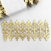Gold Dresden Foil Embellishments ~ 8