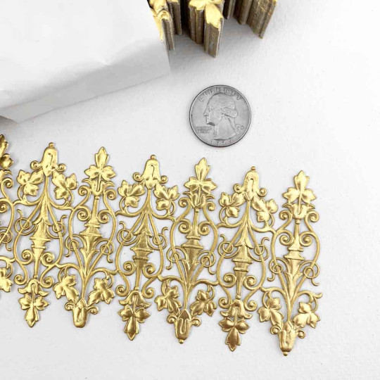 Gold Dresden Foil Embellishments ~ 8