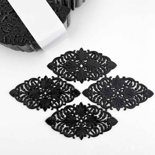Black Dresden Paper Flourishes ~ 4