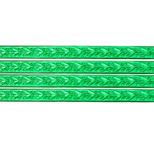 Green Leaf and Berry Dresden Foil Trim ~ 3/16"