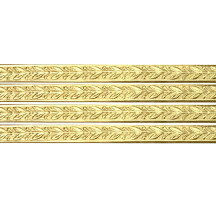 Gold Leaf and Berry Dresden Foil Trim ~ 3/16"