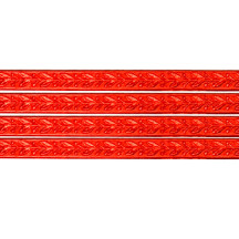 Red Leaf and Berry Dresden Foil Trim ~ 3/16"