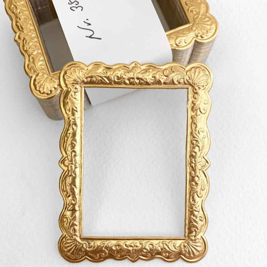 Antique Gold Dresden Foil Shell Frame ~ 1