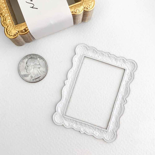 Antique Gold Dresden Foil Shell Frame ~ 1