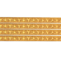 Antique Gold Star Dresden Foil Trim ~ 3/16"