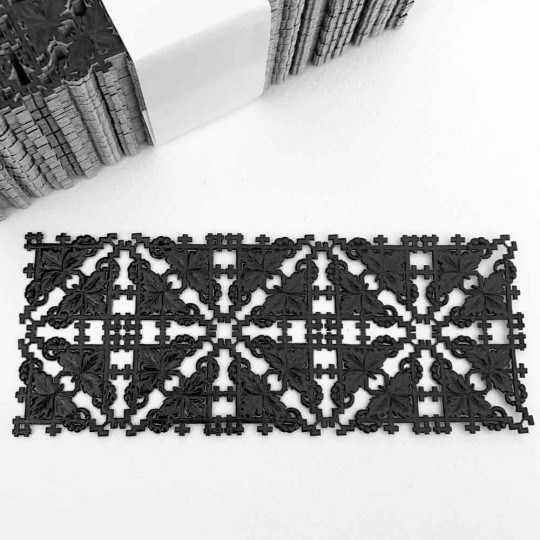 Black Dresden Foil Fancy Corners ~ 20