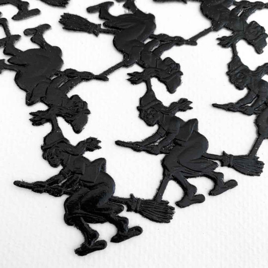 Black Dresden Witches on Brooms ~ 16