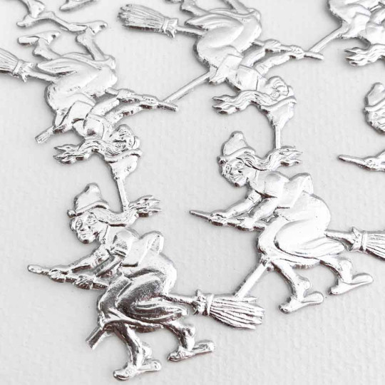 Silver Dresden Witches on Brooms ~ 16