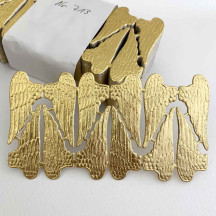 Gold Dresden Paper Half Wings ~ 12