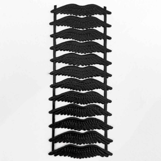 Black Dresden Paper Wings ~ 12