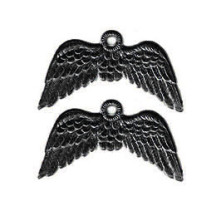 Black Dresden Paper Wings with Hanger ~ 12