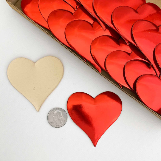 Extra Large Red Dresden Hearts ~ 2