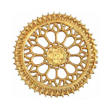 Antique Gold Dresden Foil Filligree Halos ~ 4