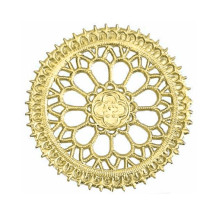Gold Dresden Foil Filligree Halos ~ 4