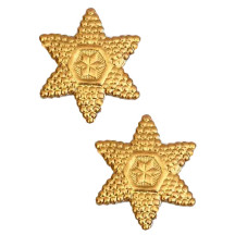 Antique Gold Bumpy Victorian Double Stars ~ 20
