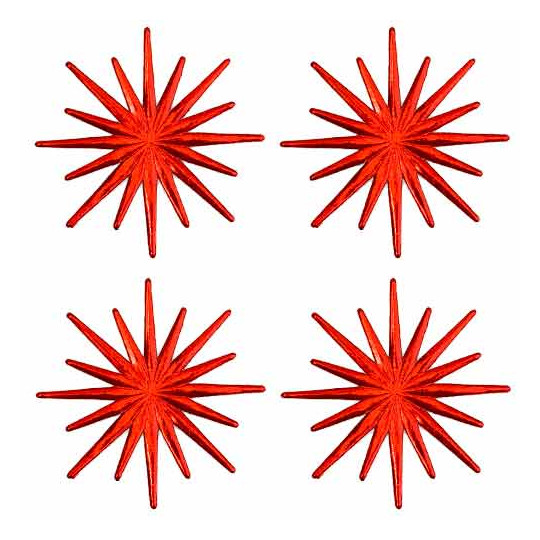 Tiny Celestial Red Dresden Foil Halo ~ 4