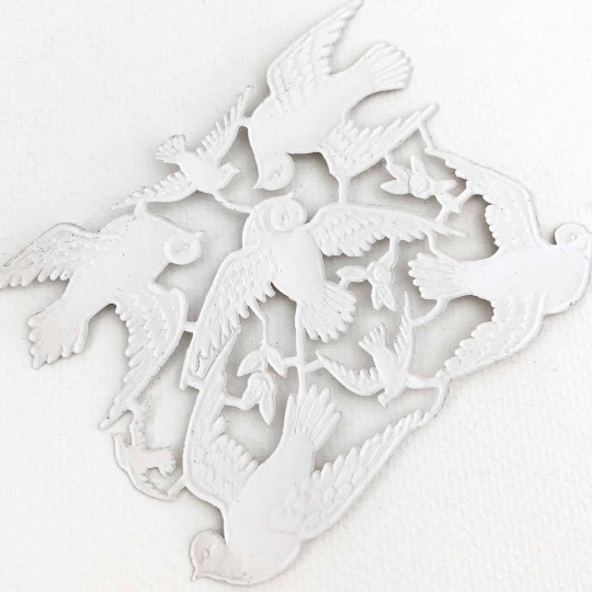 Gold Dresden Foil Doves ~ 8 Asst.